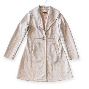 Solitaire Pink with Shimmer Soft Suede Feel Coat Size Small